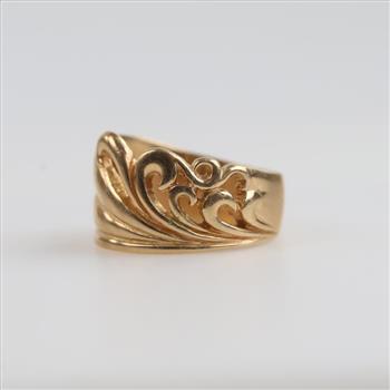 Kabana 14kt Gold Wave Ring