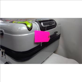 Karriage-Mate Large 4-Wheel Butterfly Hard Shell Suitcase, Multicolor