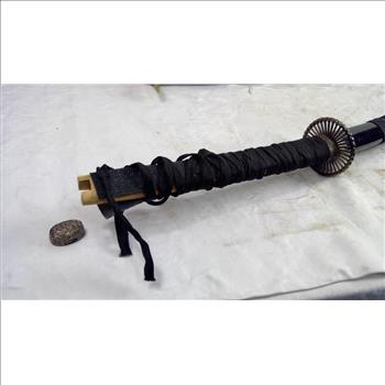 Katana With Black Sheath, And 41