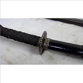 Katana With Black Sheath, And 41