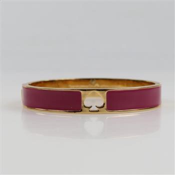 Kate Spade Hole Punch Spade Hinged Bangle