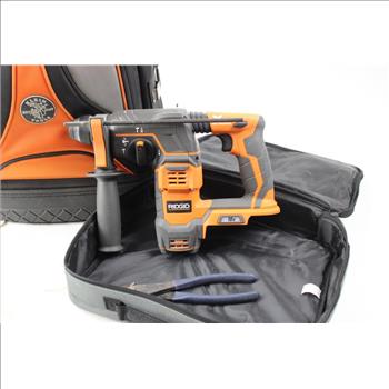 Kelin Tools, Backpack, Ridgid Rotary Hammer And Mix Tool