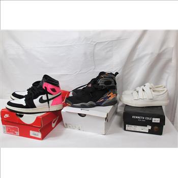 Kenneth Cole Kingvel Women's 7M Sneakers, Air Jordan 5.5Y Youth Sneakers, 3 Pieces