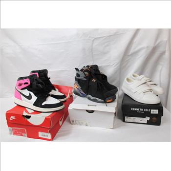 Kenneth Cole Kingvel Women's 7M Sneakers, Air Jordan 5.5Y Youth Sneakers, 3 Pieces