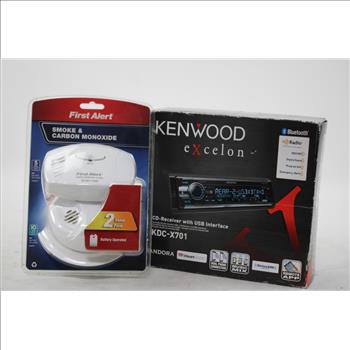 Kenwood Excelon Radio Cd-Receiver With USB Interface, First Aler Smoke Dectector