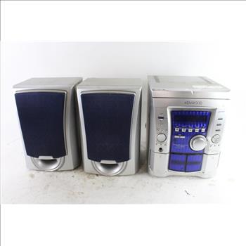 Kenwood Stereo System With Speakers, 3 Pieces