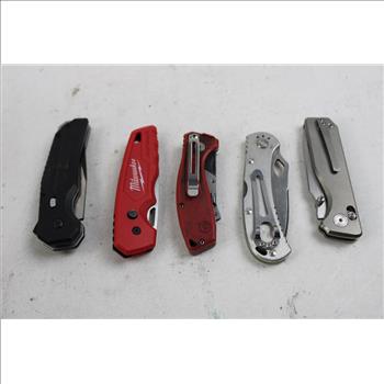 Kershaw, Buck, Coast, Dewalt, And More Folding Knives, 10 Pieces