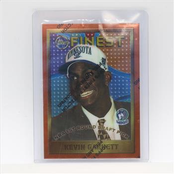 Kevin Garnett 1996 Topps NBA 1st Draft Trading Card