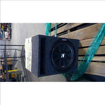 Kicker Speaker In Enclosure With Nitro Amplifier