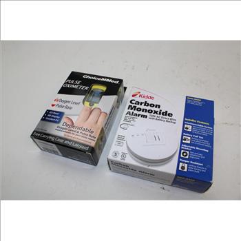 Kidde Carbom Monoxide Alarm & Choice Mmed Pulse Oximeter; 2 Pieces