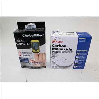 Kidde Carbom Monoxide Alarm & Choice Mmed Pulse Oximeter; 2 Pieces