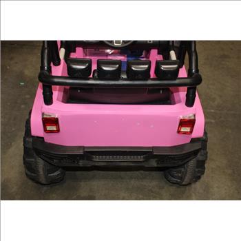 Kid's Drivable Pink Jeep