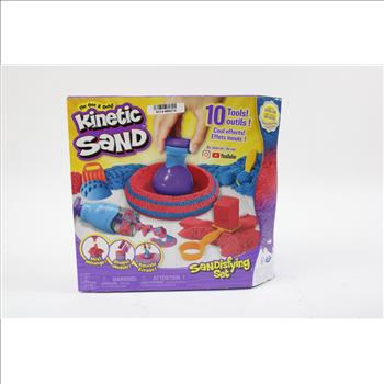 Kinetic Sand Sandisfying Set With With 10 Tools