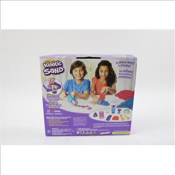 Kinetic Sand Sandisfying Set With With 10 Tools