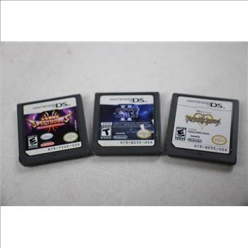 Kingdom Hearts RE:Coded, Star Wars: The Force Unleashed 2, And More Video Game Cards For Nintendo DS, Lot Of 3