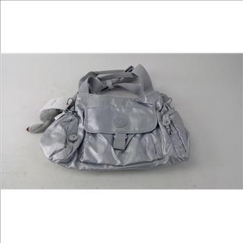 Kipling Felix Large Metallic Bag, Silver, HB6124 126