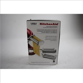 Kitchen Aid 3-Piece Pasta Roller & Cutter Stand Mixer Attachment Set, KSMPRA