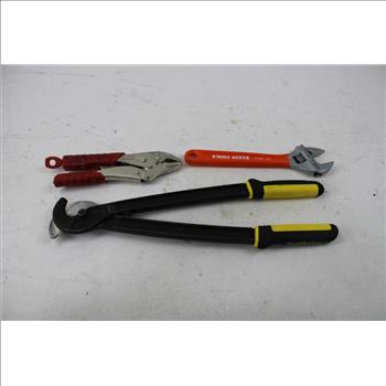 Klein Tools Adjustable Wrench, Milwaukee Jaw-Locking Pliers, And More, 6 Pieces