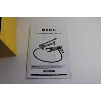 Klutch 12-Ton Hydraulic Cable Cutter Kit