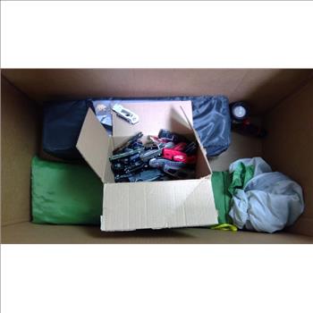 Knives Bulk Lot, Flashlight, & Golden Bear Tent With Extra Tent