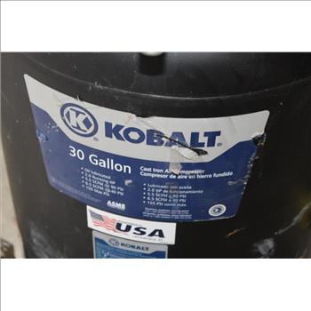 Kobalt 30gal Cast Iron Air Compressor