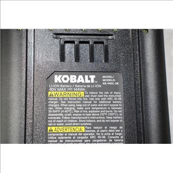 Kobalt 40-Volt 135-mph Brushless Backpack Cordless Electric Leaf Blower 4 Ah