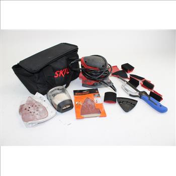 Kobalt Hand Saw, Skil 7302 Sander, & Skil Carry Bag; 3 Pieces