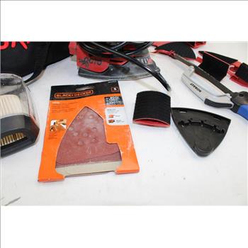 Kobalt Hand Saw, Skil 7302 Sander, & Skil Carry Bag; 3 Pieces