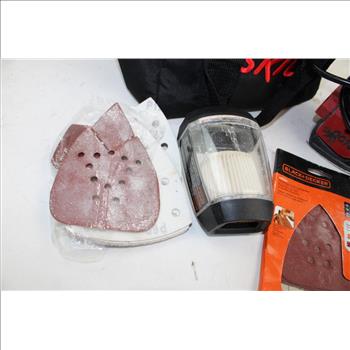 Kobalt Hand Saw, Skil 7302 Sander, & Skil Carry Bag; 3 Pieces