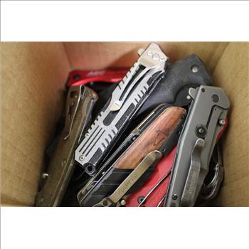 Kobalt, Milwaukee, Husky, Benchmade, Kershaw And Other Knives, 24 Pieces
