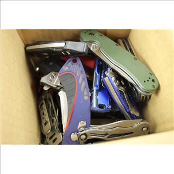 Kobalt, Milwaukee, Husky, Benchmade, Kershaw And Other Knives, 24 Pieces