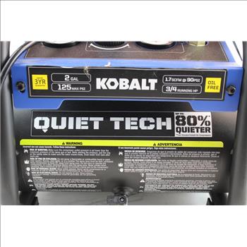 Kobalt QUIET TECH 2-Gallon Single Stage Portable Electric Hot Dog Air Compressor