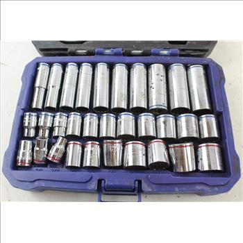 Kobalt Socket And Ratchet Set: 40 Pieces