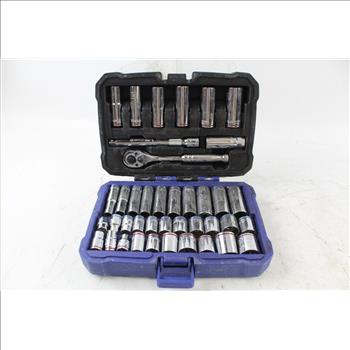 Kobalt Socket And Ratchet Set: 40 Pieces