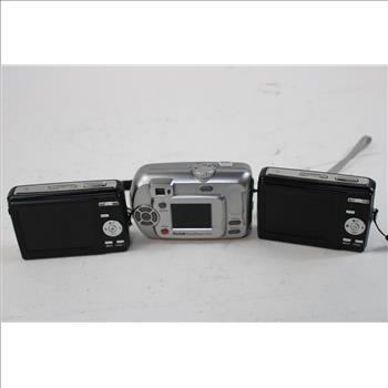 Kodak And Polaroid Digital Cameras, 3 Pieces