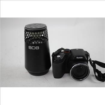 Kodak Camera, 808 BT Speaker, Bulk Lot Of Cables