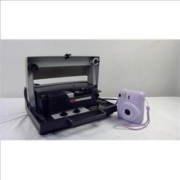 Kodak Caralux 8 Film Projector, Instax Mini 12 Camera