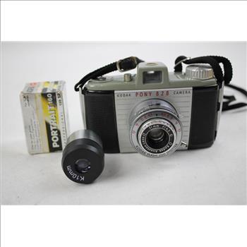 Kodak Pony 828 Film Camera, Canon 300EZ Speedlite, & More 5 Pieces