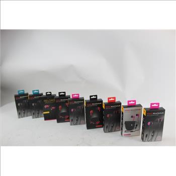 Kodak Wired Earbuds, Coreaudio Earbuds Etc 9 Items