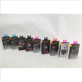 Kodak Wired Earbuds, Coreaudio Earbuds Etc 9 Items