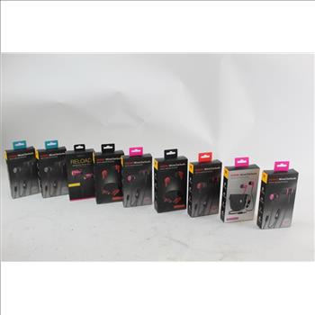 Kodak Wired Earbuds, Coreaudio Earbuds Etc 9 Items