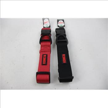 Kong Ultra Durable Large Collars, Red, Black, 2 Pieces