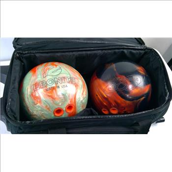 KR Strikeforce Select 22 Bowling Bag With Bowling Balls