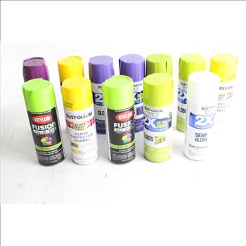 Krylon And Rust-Oleum Spray Paint, 23 Cans