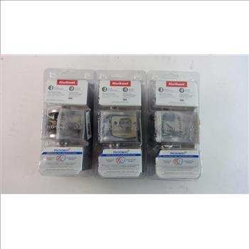Kwikset Doorknob Sets, 3 Pieces