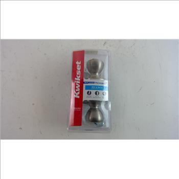 Kwikset Microban Bed & Bath Knob Set