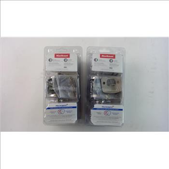 Kwikset Microban Bed & Bath Knob Sets, 2 Sets