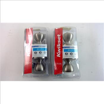 Kwikset Microban Bed & Bath Knob Sets, 2 Sets