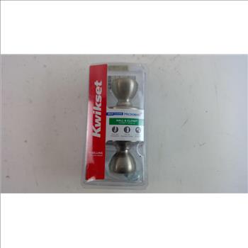 Kwikset Microban Hall & Closet Knob Set