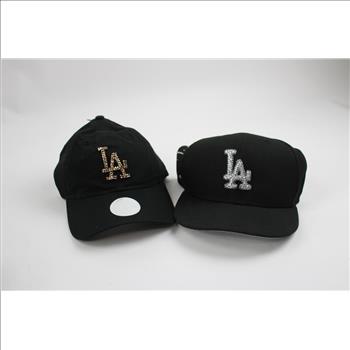 LA Lakers, LA Dodgers Hats, 4 Pieces